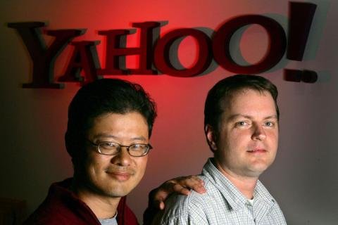 雅虎联合创始人杨致远和戴维·费罗